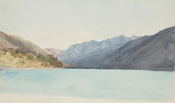 Outlet of Rotoiti 1860s