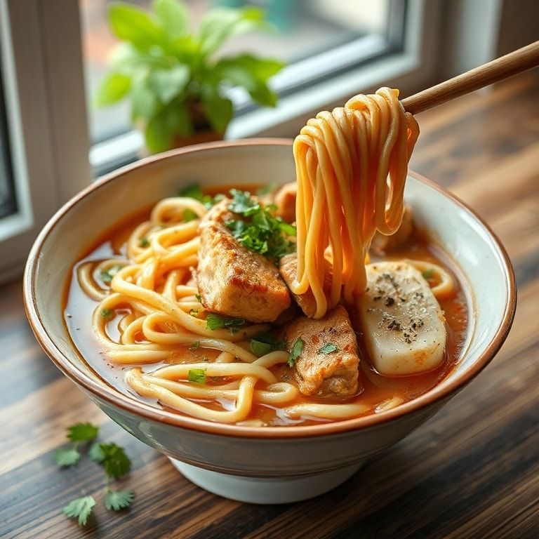 Easy High Protein Ramen Recipe with Chicken or Tofu - Quick, Homemade & Packed with Flavor