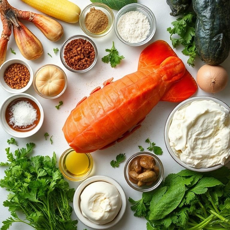 Ingredients for Easy Lobster and Crab Butter Bombs for Seafood Lovers: Quick & Melt-In-Mouth