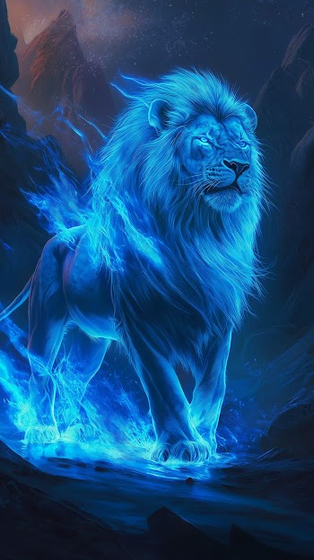 Glowing Lion Picture