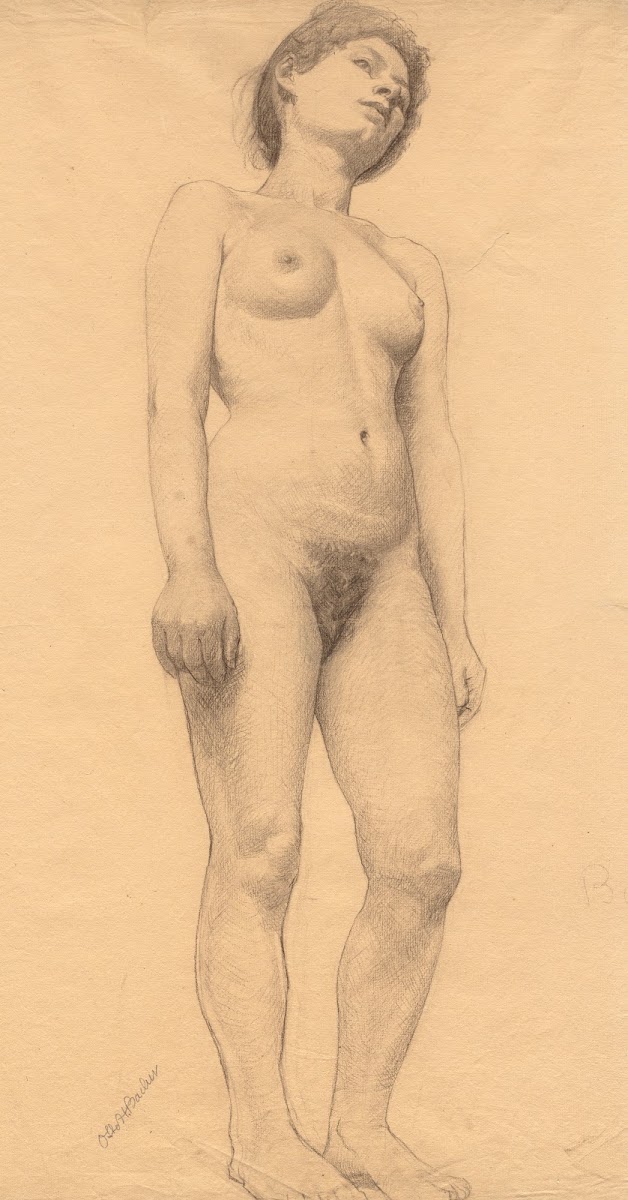 Standing Female Nude probably 1878 79