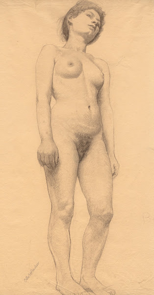 Standing Female Nude probably 1878 79
