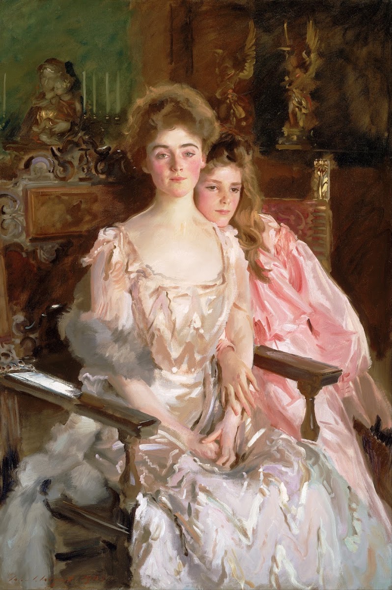 Mrs Fiske Warren Gretchen Osgood And Her Daughter Rachel 1903