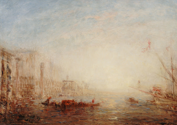 Venise Le Grand Canal Au Soleil Levant 1880 1890