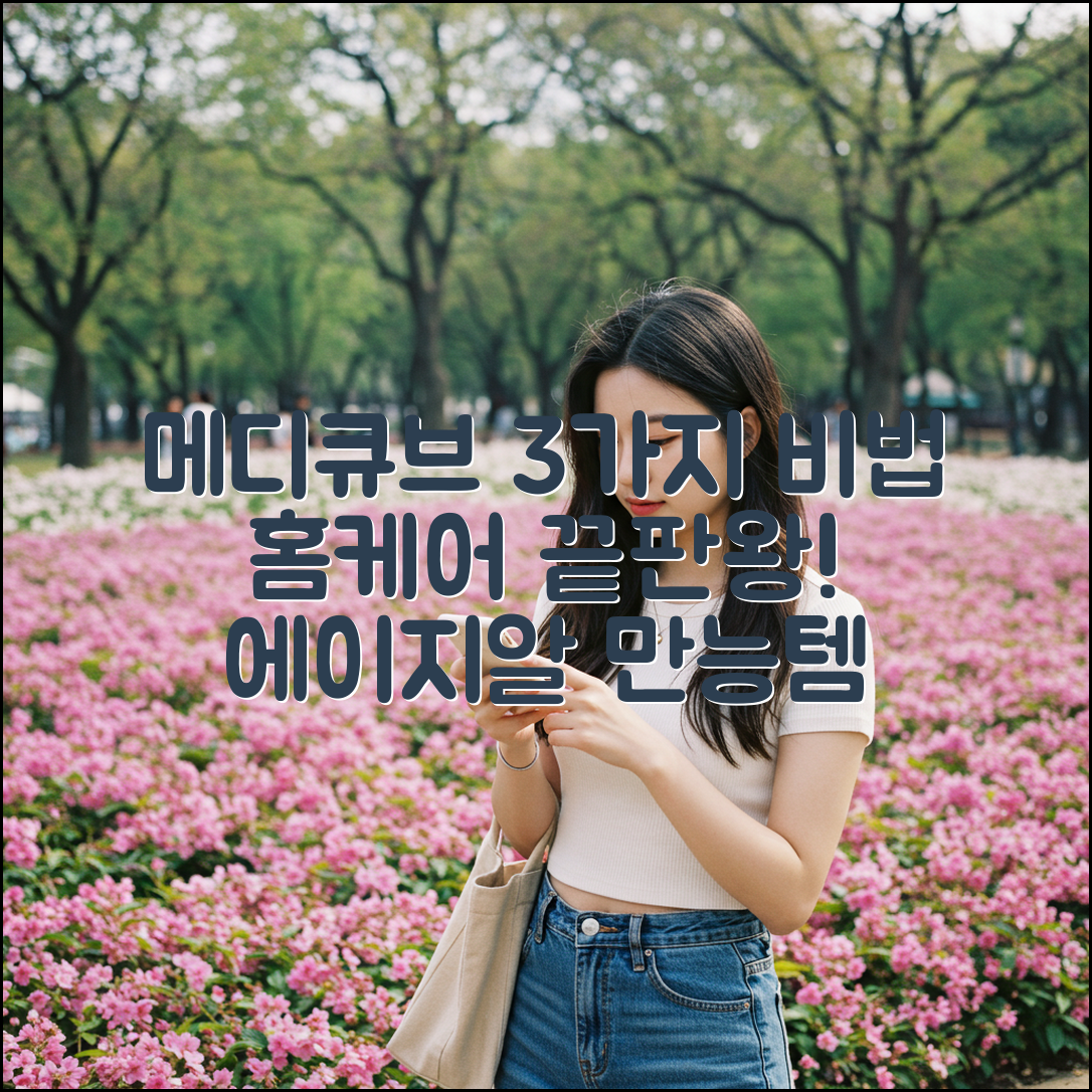 메디큐브 에이지알 3가지 비법으로 홈케어 완성!