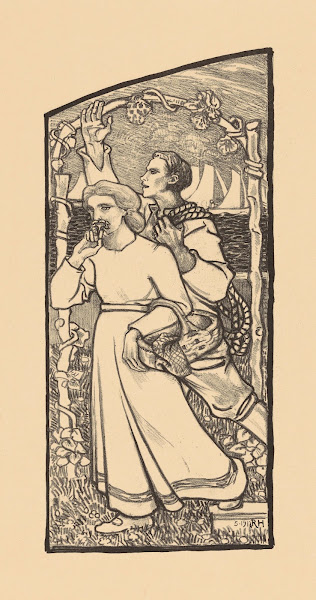 Meisje Met Een Mand En Jongen Met Een Touw 1912