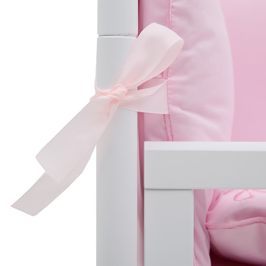 Bedding set for a baby crib 6 el Twins Belle pink