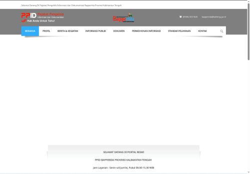 DASHBOARD - Pejabat Pengelola Informasi dan Dokumentasi Bapperida Provinsi Kalimantan Tengah