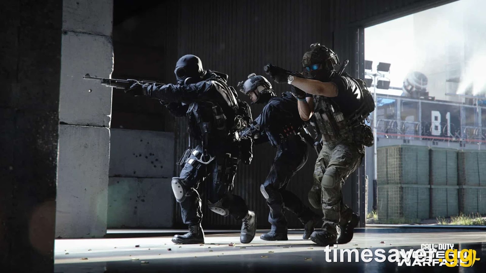 Modern Warfare 4 multiplayer squad pushing a close-quarters position