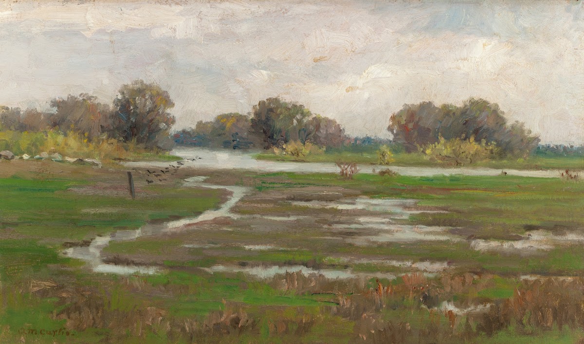 River Landscape With Marshes Circa 1890