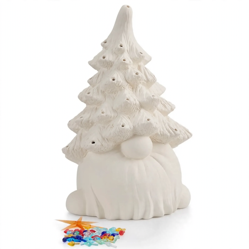 Christmas Gnome made of resin, decorative figure