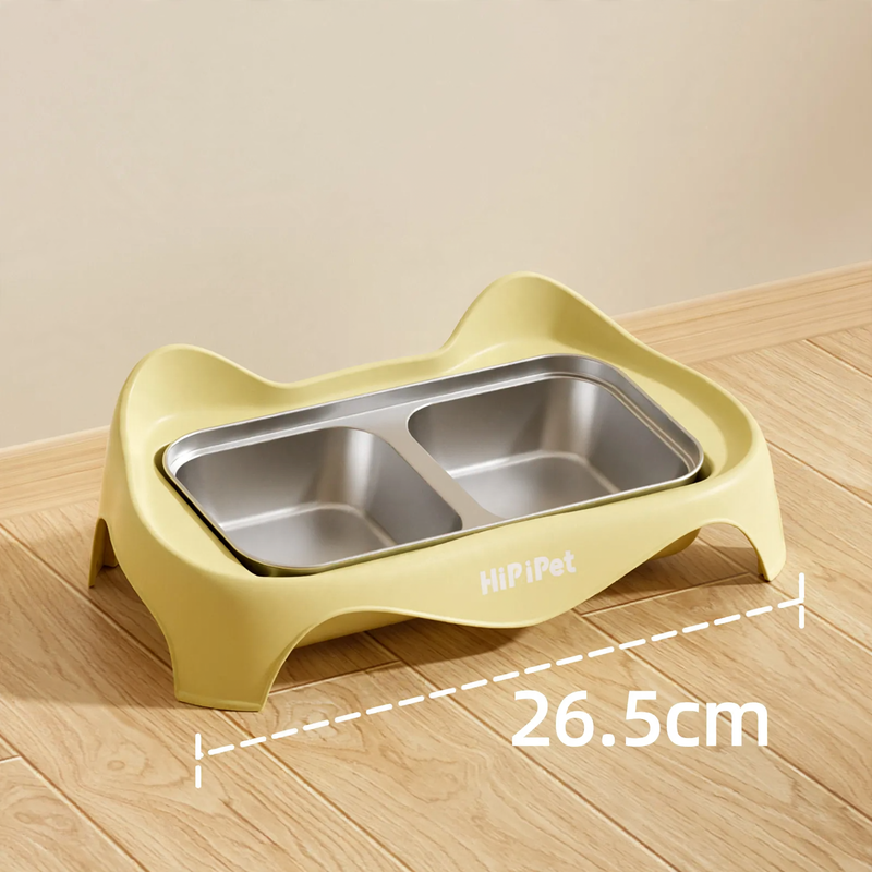 Double bowl for dogs and cats, non-slip