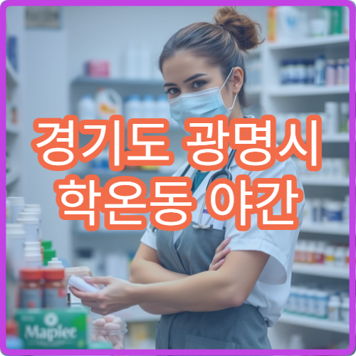 경기도 광명시 학온동 야간 응급 대비 문 여는 약국 위치