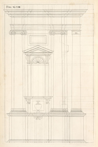 The geometrical upright of the foregoing Ionick design 1707