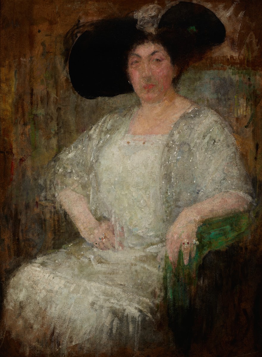 Portrait of a French Lady Writer Gabrielle Réval 1912