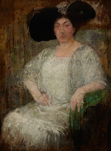 Portrait of a French Lady Writer Gabrielle Réval 1912