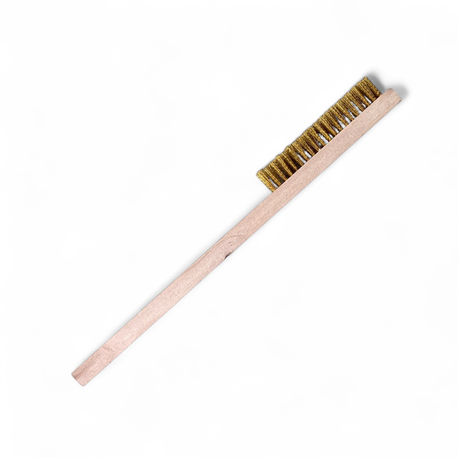 OKB Brass Steel Brush with Wood Handle