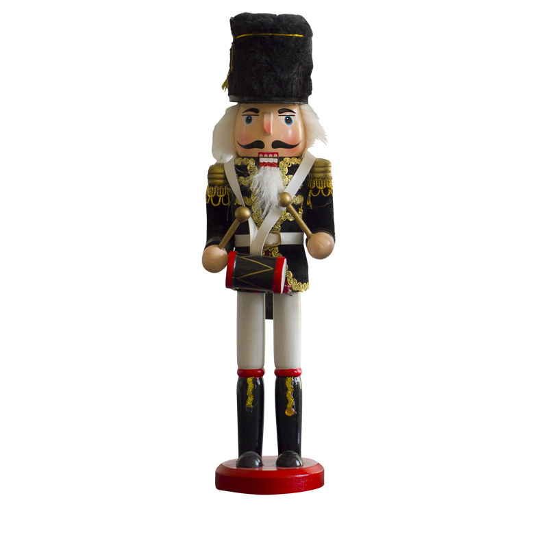 Klassische Nussknacker-Figur aus Holz für festliche Dekoration