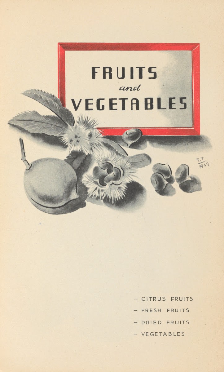 Fruits and vegetables 1939
