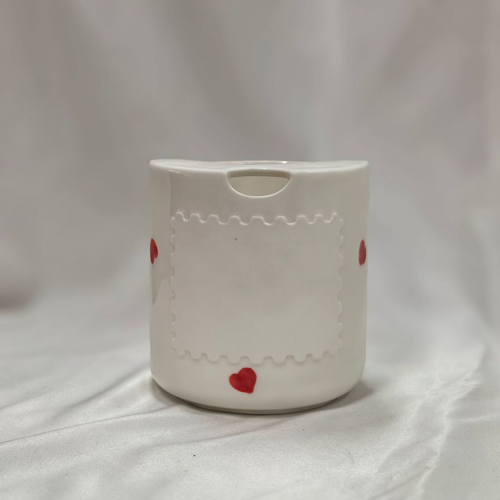 Handbemalte Keramiktasse, 460 ml
