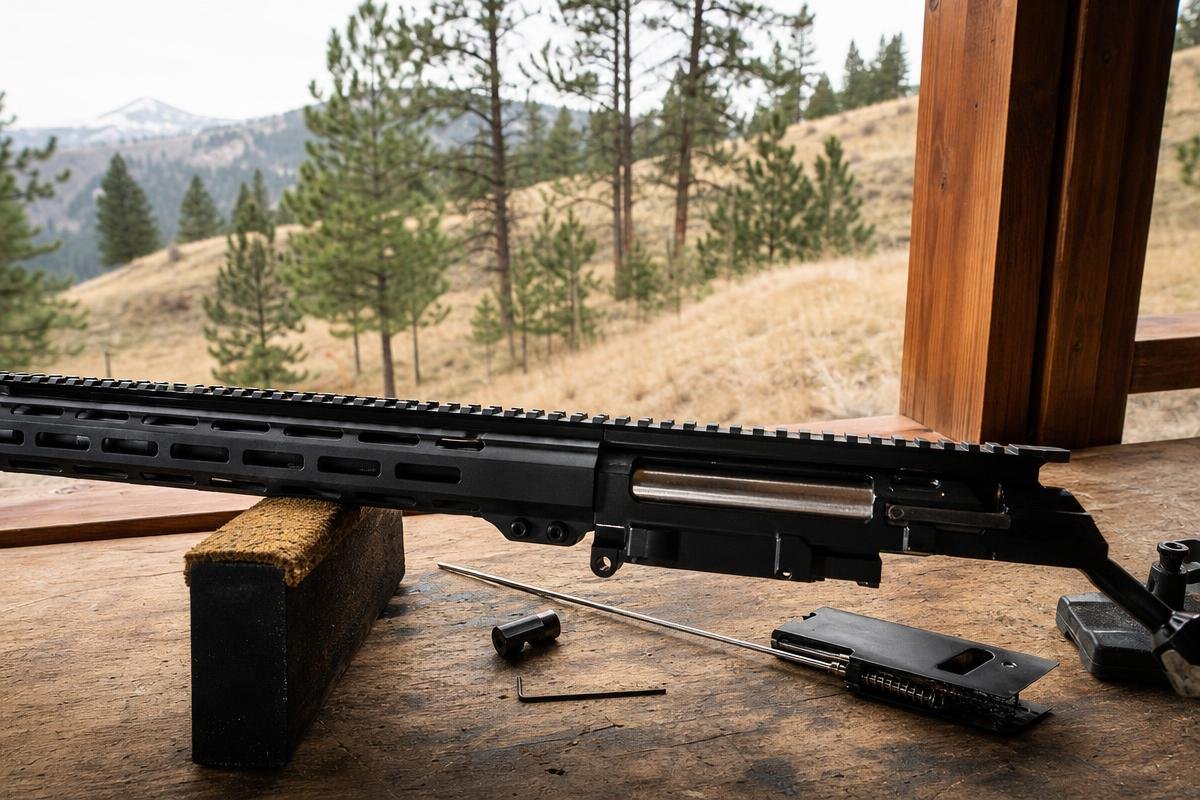 AR-10 upper assembly showing what is 308 Winchester good for in a semi-automatic hunting build