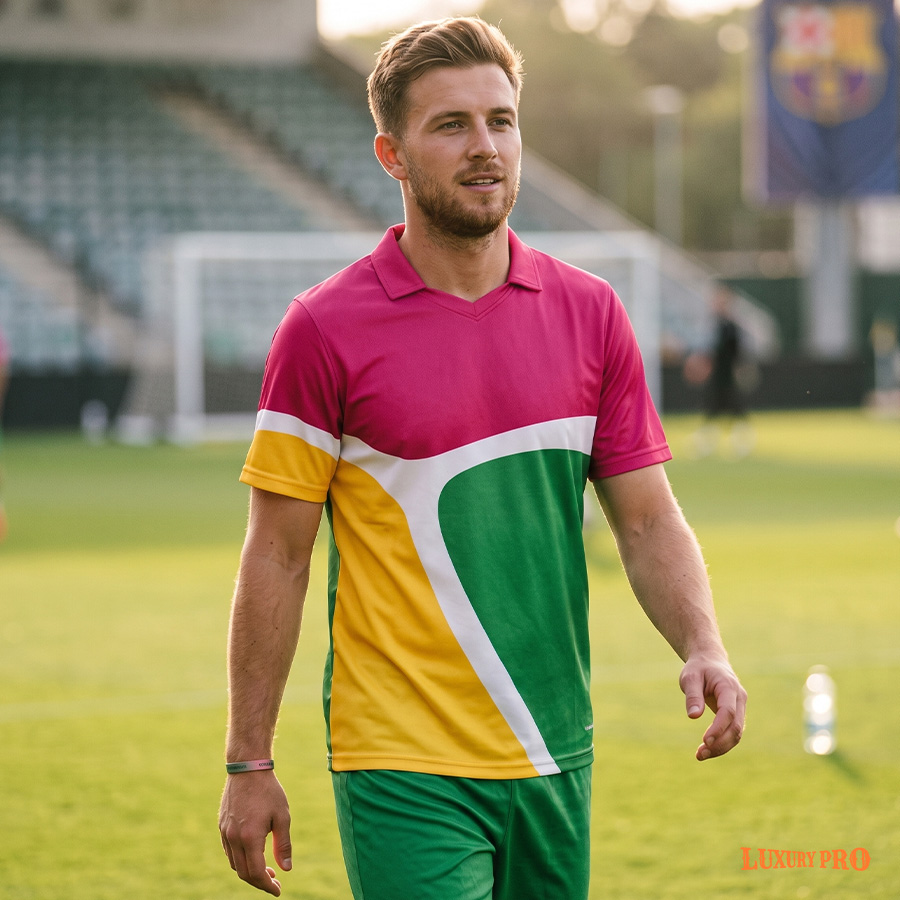 AOP GOD Collared Football Jersey