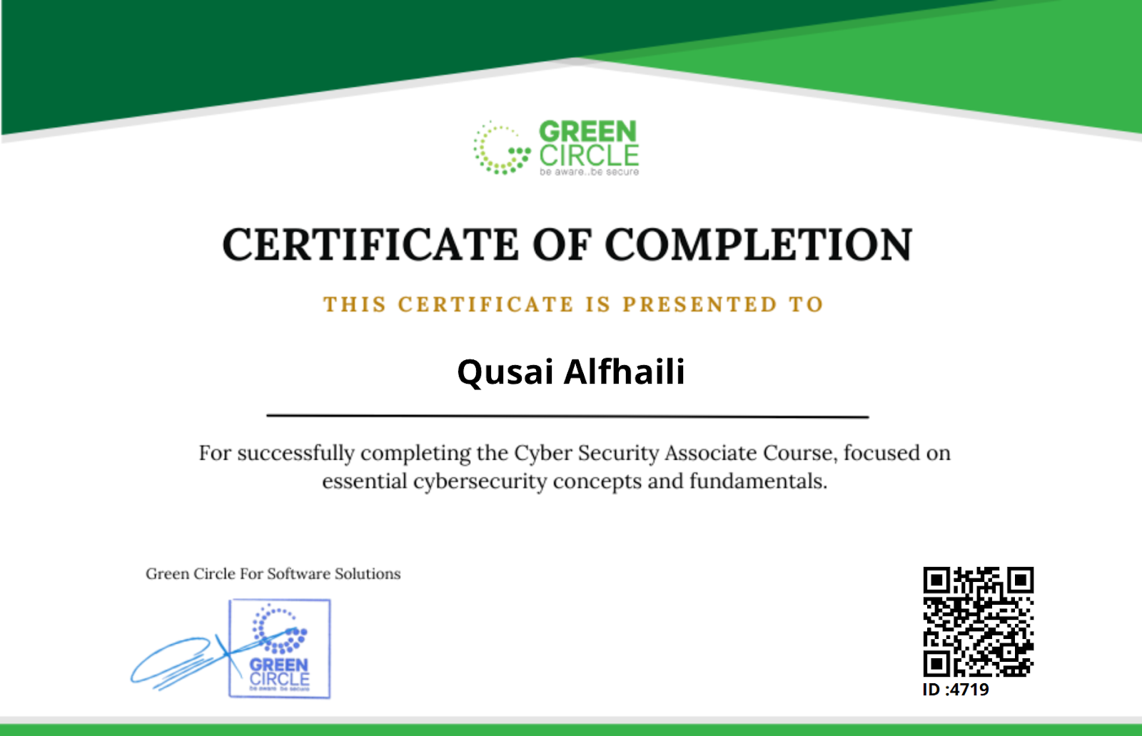 Cyber Security Associate