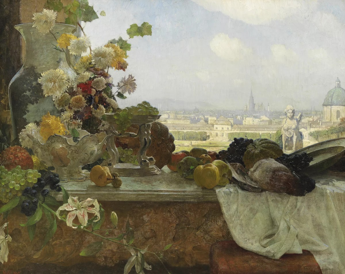 Blick vom Belvedere auf die Innere Stadt 1895