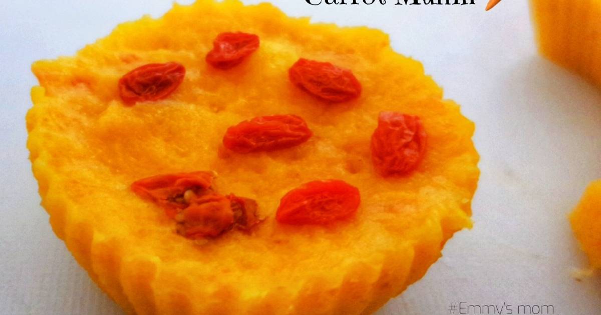 Bánh cà rốt 🥕 hấp - không trứng 🥚 (baby 8m+)