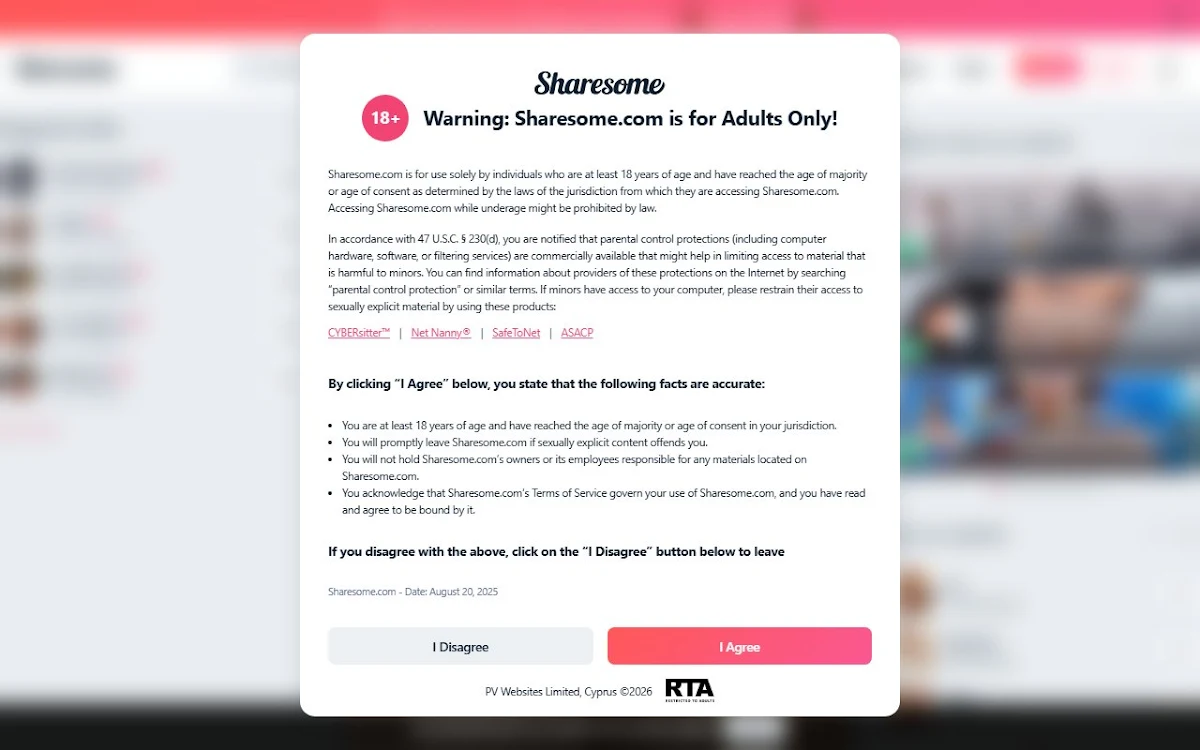 Captura de Sharesome AI