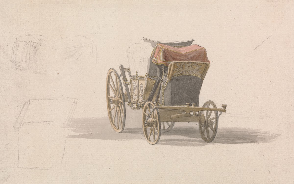 A Coach with Royal Coat of Arms ca 1764