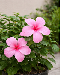 Hibiscus Pink Flower Plant