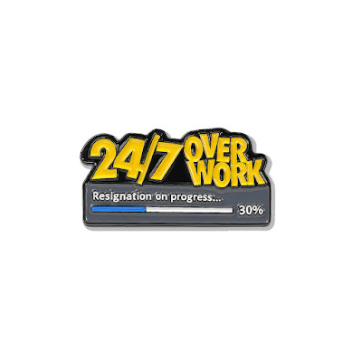 24/7 Enamel Pin