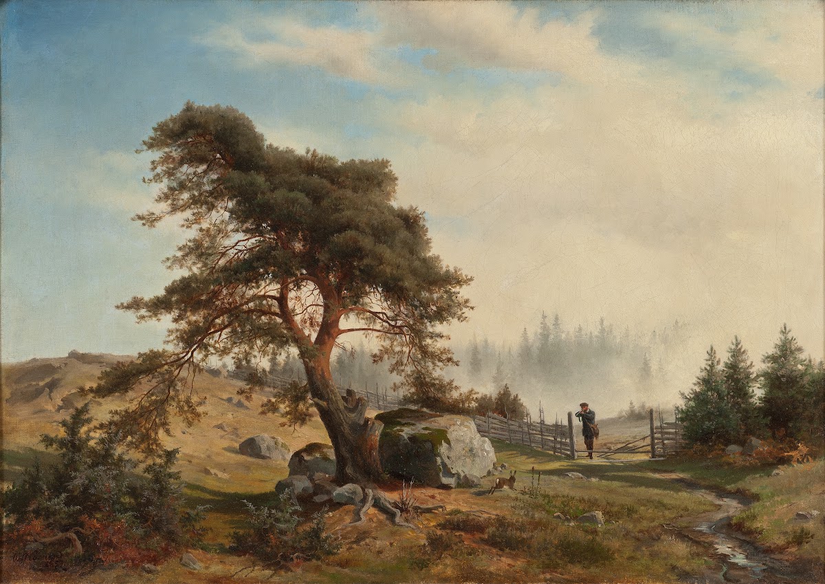 Landscape With Hunters 1852