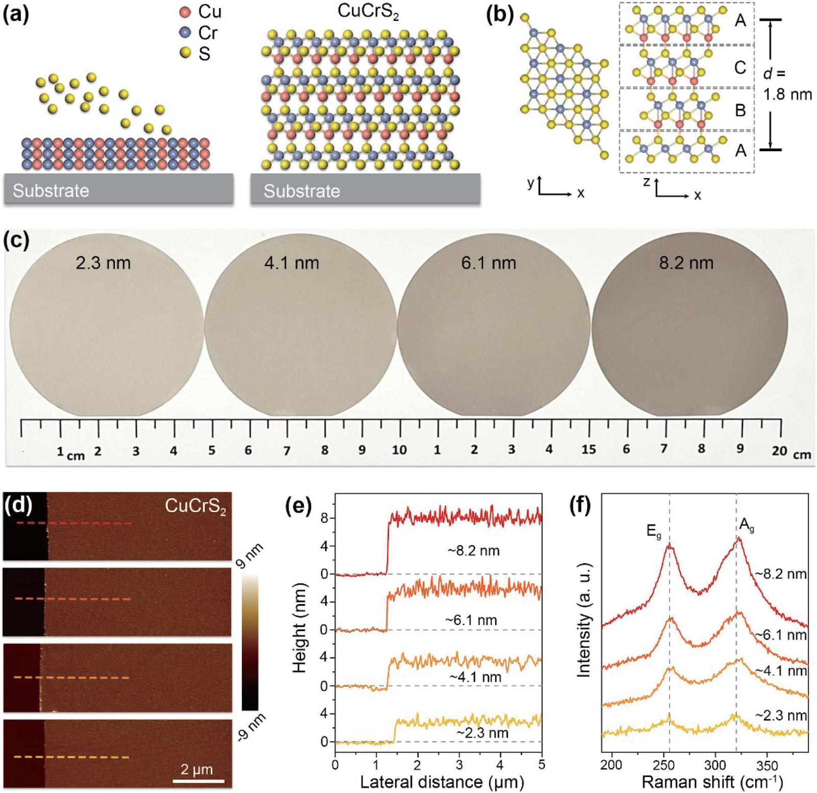Growth of wafer-scale two-dimensional ferroelectric CuCrS2 films