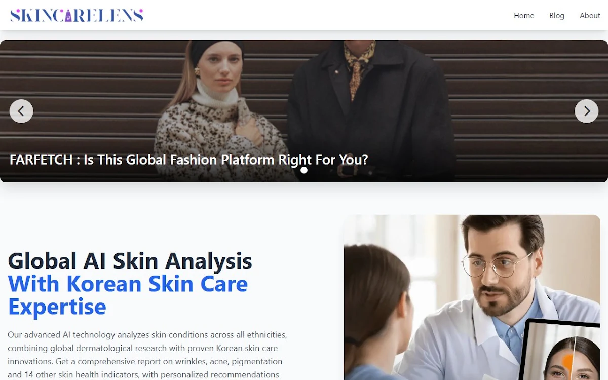 Captura de SkinCareLens