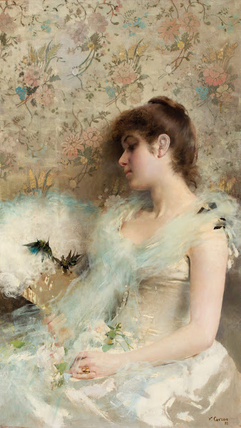 Girlwith hummingbirds 1883