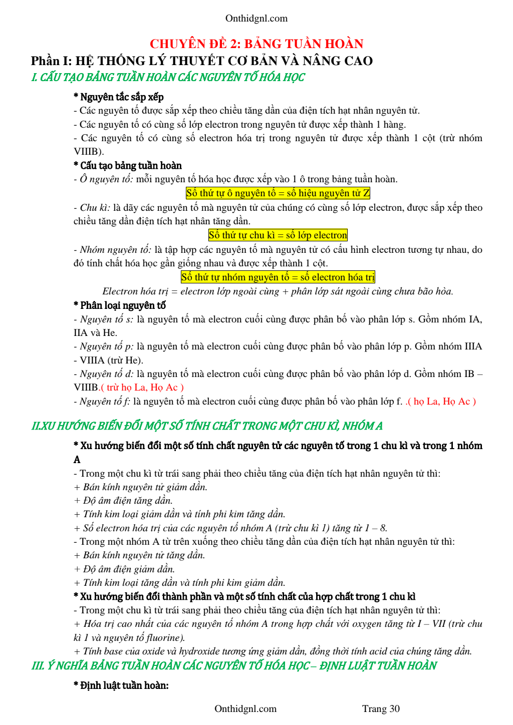 Chuyên Đề Bảng Tuần Hoàn Bồi Dưỡng Học Sinh Giỏi Hóa 10 Giải Chi Tiết pdf