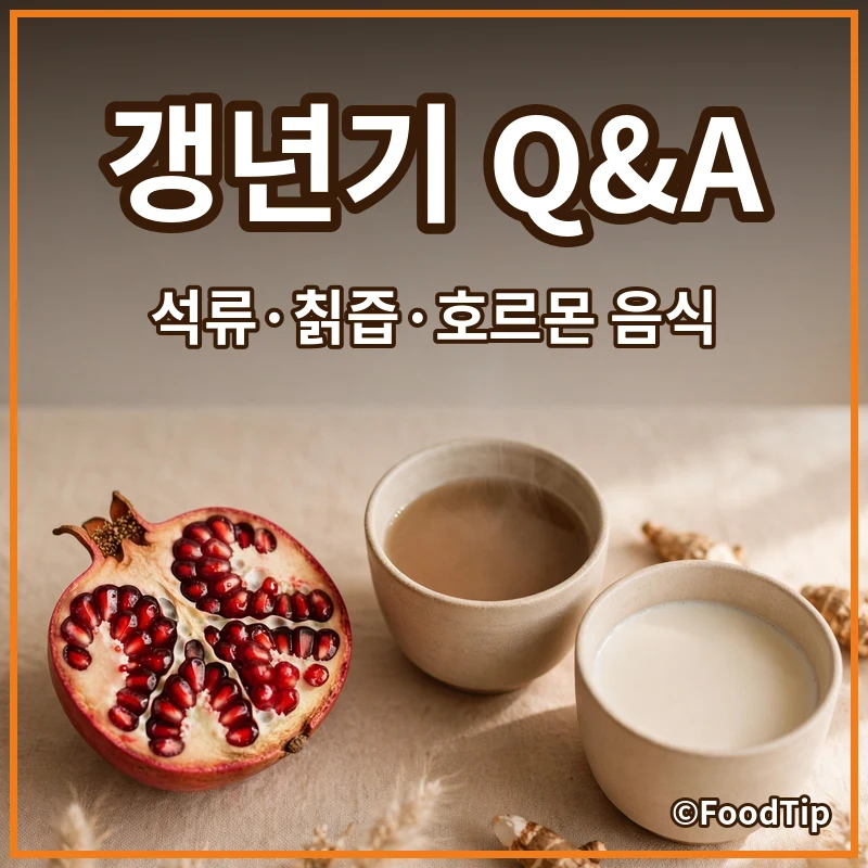 갱년기 궁금증 완벽 해부: 석류, 칡즙부터 호르몬 음식까지 Q&A