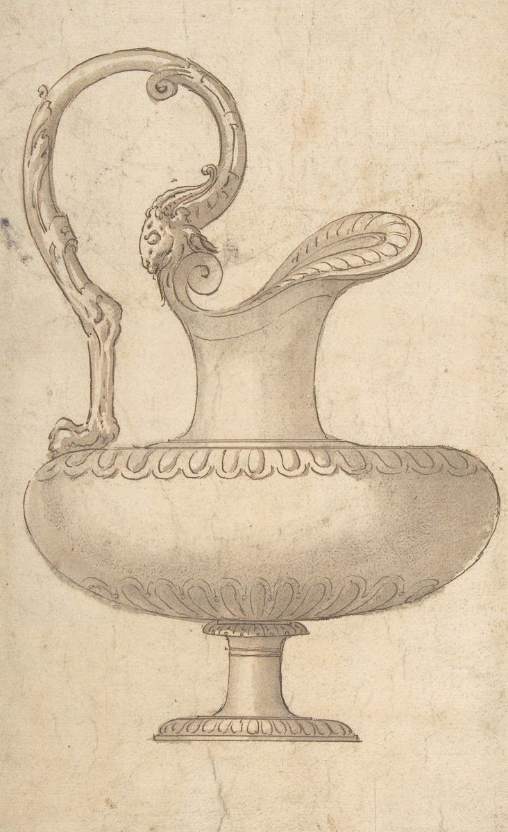 Drawing of a Ewer in Antique Style early 16th century