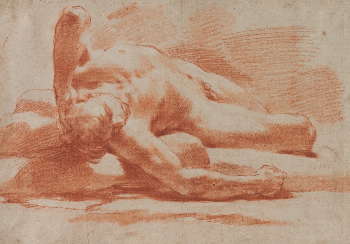 Reclining Male Nude second half 18th century