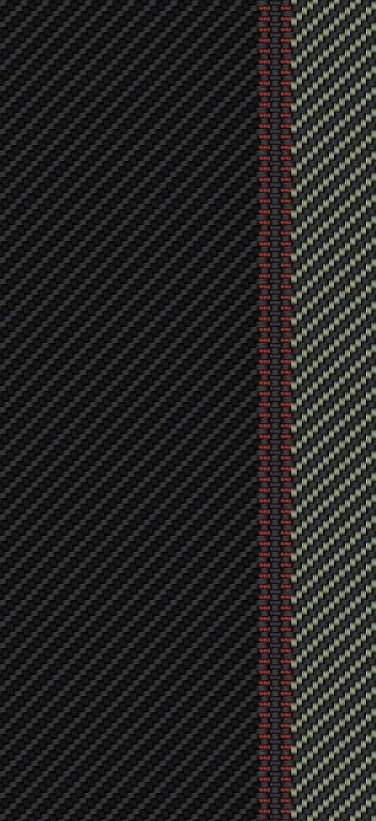 Carbon Fiber With Red Stitching - Industrial Texture Full HD iPhone Wallpaper (1080x2356)