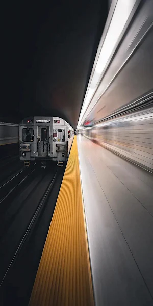 Subway, Tunnel, Train, Kennedy, Motion iPhone Wallpaper Background