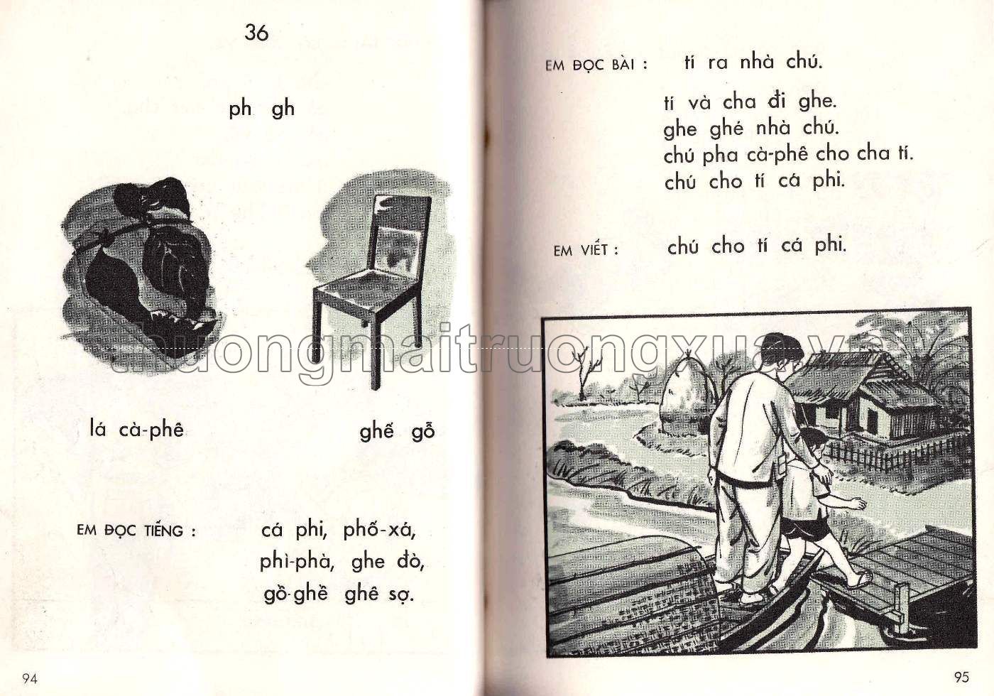 Em học vần lớp năm (1969) - Trang 48