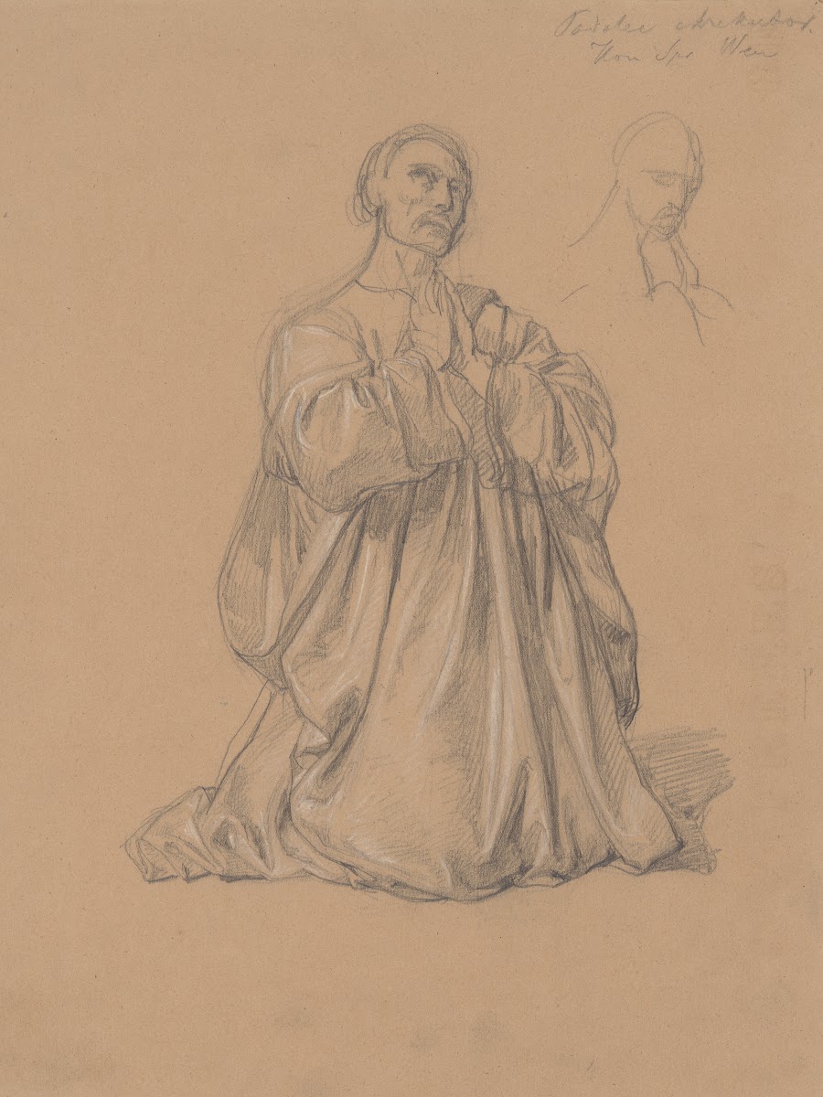 Study of the figure of St Matthias to the painting Martyrdom of St Matthias 1866