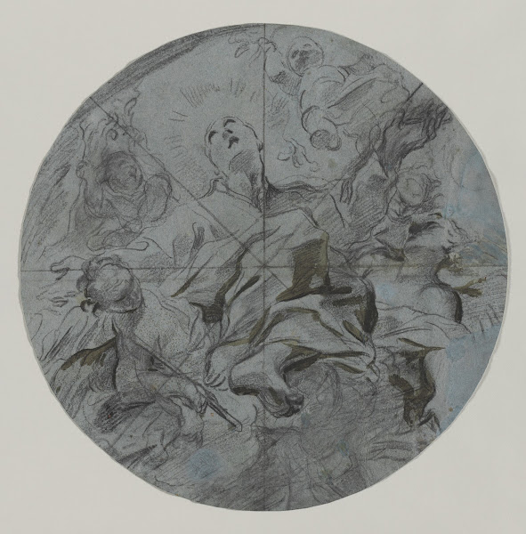 Apotheosis of a Saint recto second half 17th century