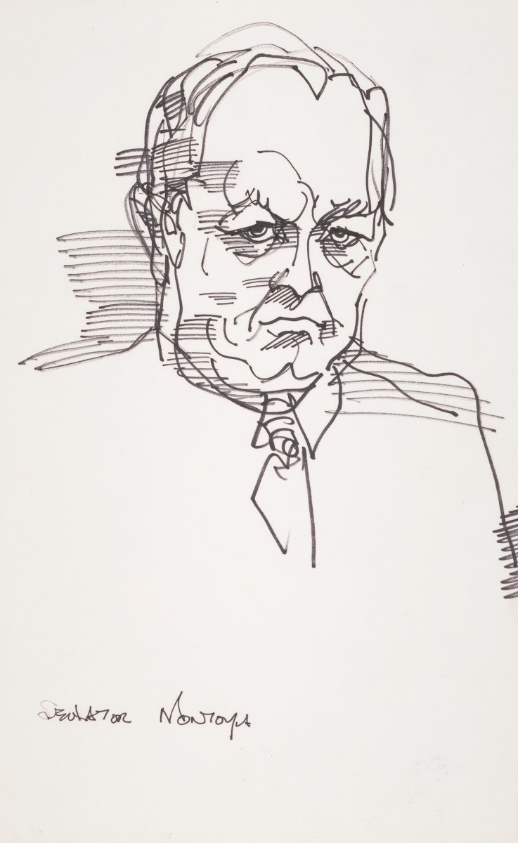 Senator Joseph M Montoya a member of the Senate Watergate Committee 1973