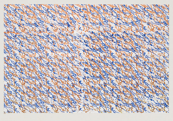 Walzendruckpapier mit Bronzedruck grafisches Flächenmuster 1855   1900