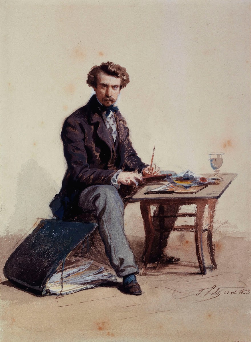 Portrait de lartiste 1853