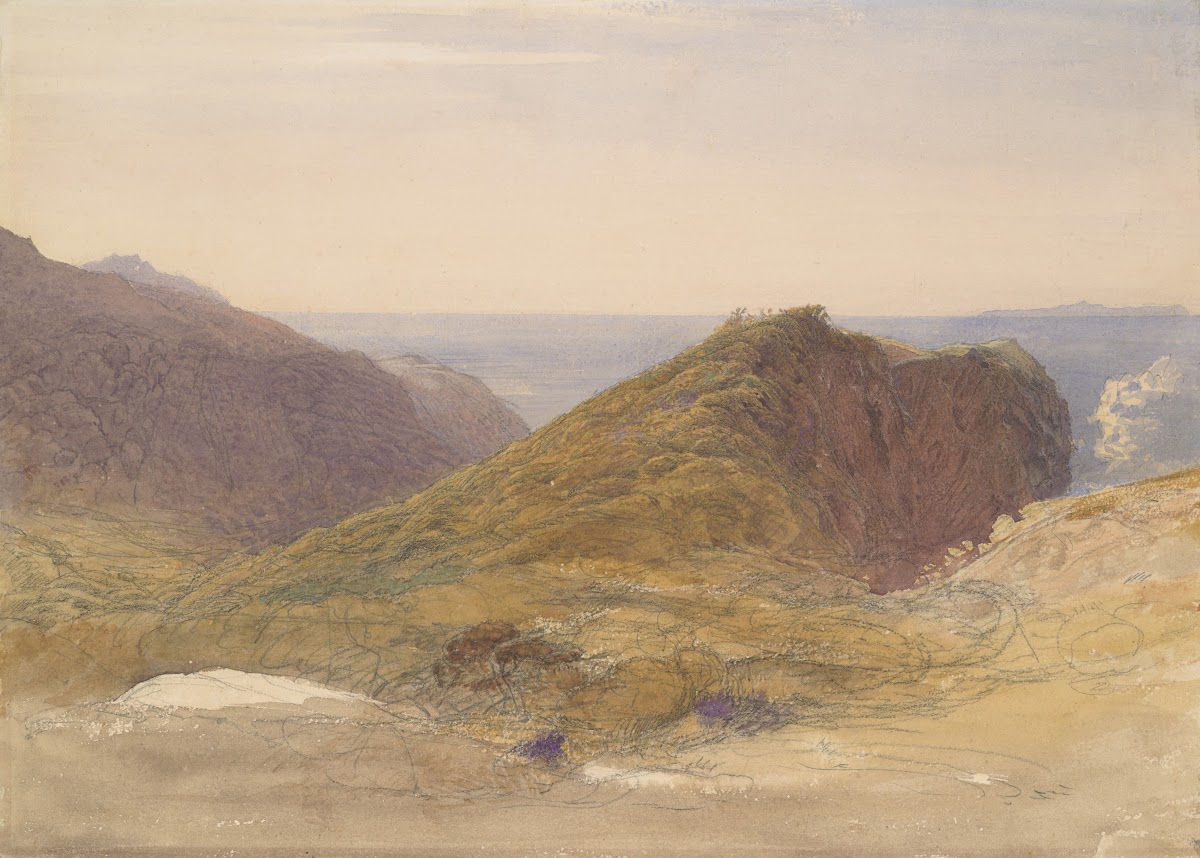 On the North Coast of Devon Lundy Island in the Distance ca 1835
